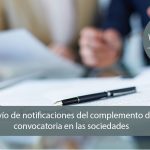 Envío de notificaciones del complemento de convocatoria en las sociedades